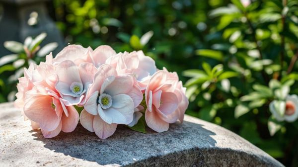 Ajoutez une touche élégante à une sépulture avec des fleurs en céramique