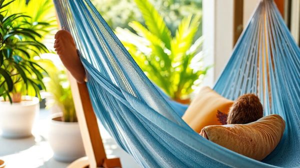 Top 5 raisons d’adopter un hamac sur pied pour le bien-être